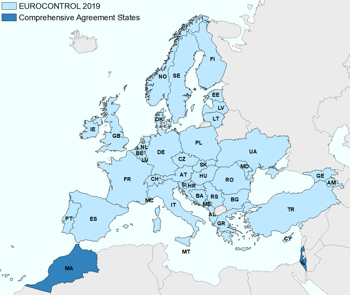 European Airspace and EUROCONTROL Member States