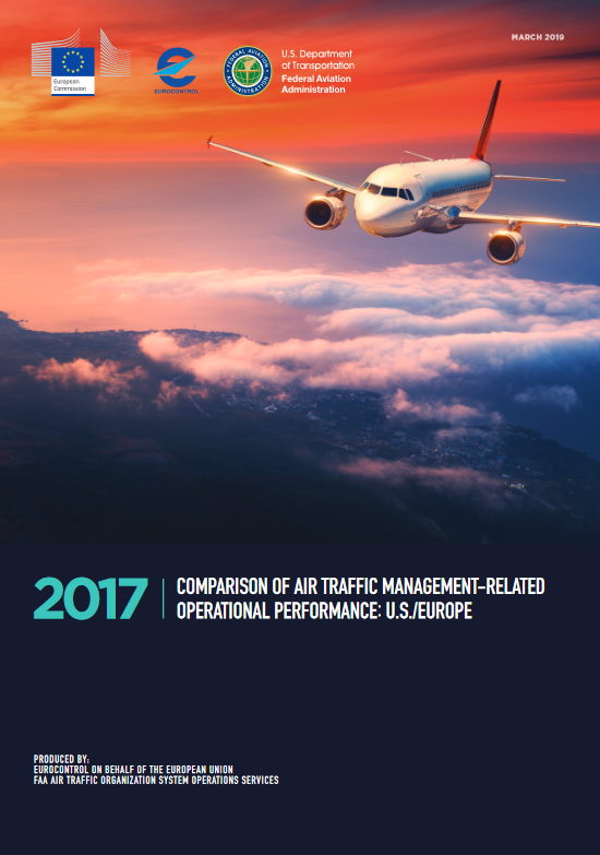 Comparison of Air Traffic Management related operational performance U.S./Europe: 2017